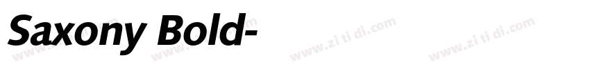 Saxony Bold字体转换